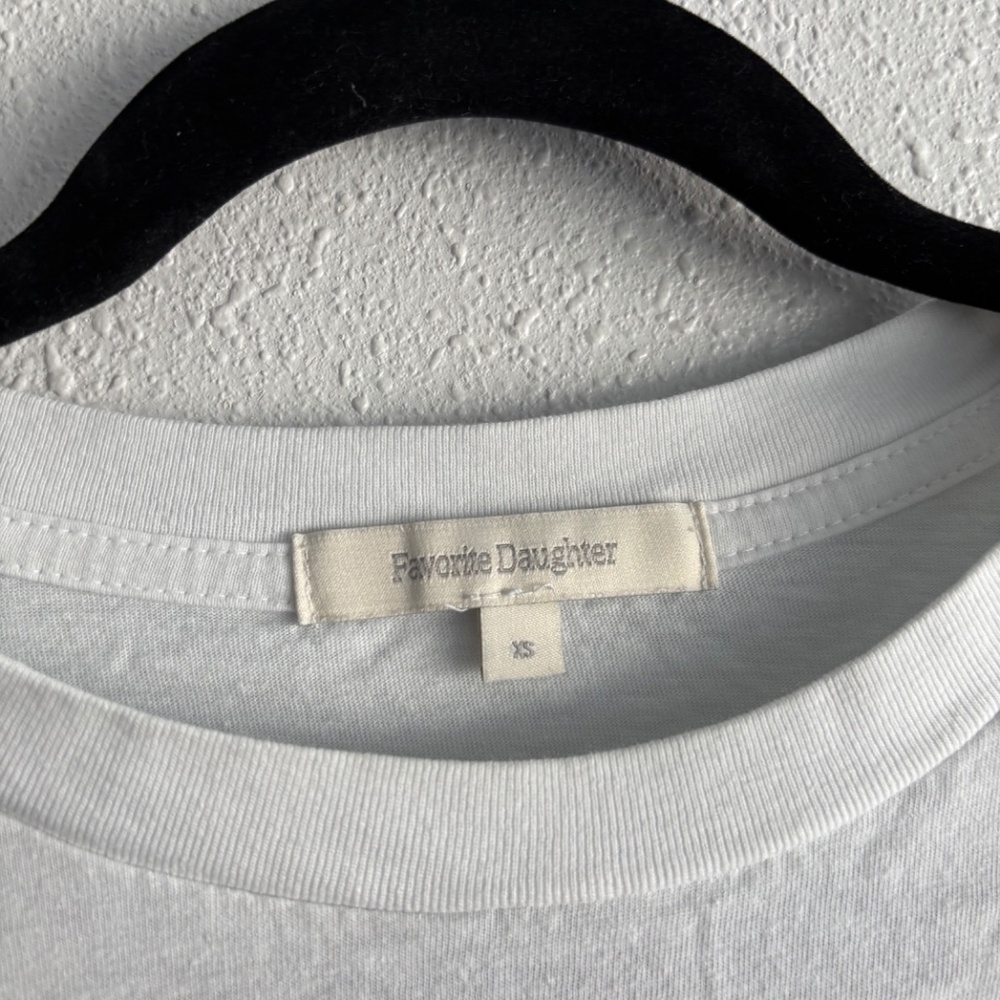 Favorite Daughter 'Favorite Sister' Cropped Collegiate Tee - Size XS - Picture 2 of 4
